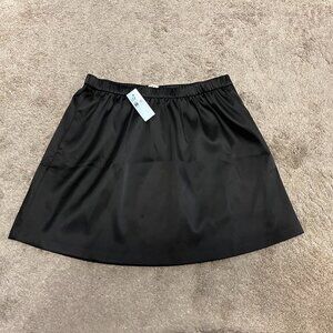 NWT Loft Black Satin Skirt: Petite Medium